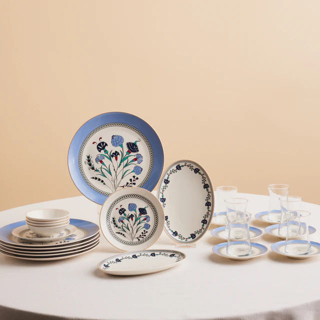 Karaca Blue Clove 26 teiliges Frühstücksset für 6 Personen