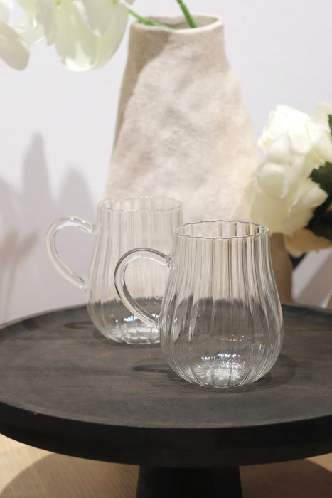 Henkelglas Stripe 2-teilig