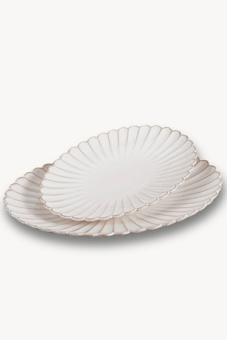 Bloomy Servierplatten 2er Set Oval 30&36cm