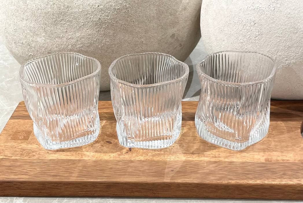 Wave Ripple Trinkglas 6er Set 190ml