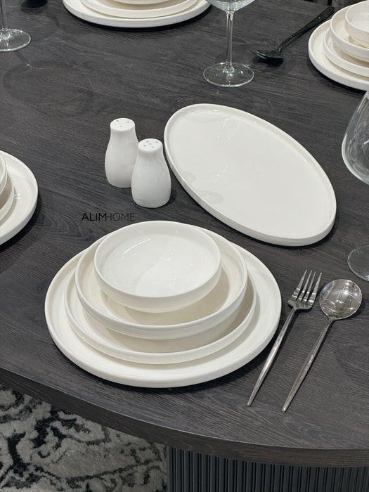 Fine White Lunel 27-teiliges Tafelservice für 6 Personen