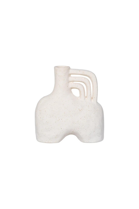 Keramik Vase Beige