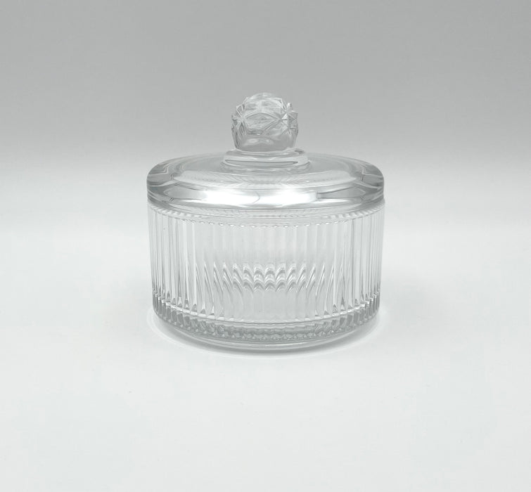 Lines Zuckerdose aus Glas mit Deckel