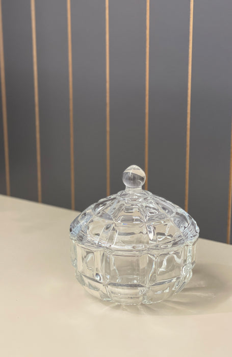 Kristall Zuckerdose aus Glas