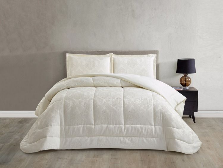 Selena Weiss Tagesdecke Set 3 teilig 260x240cm