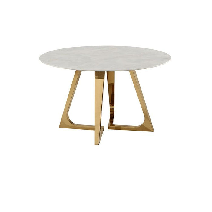 Bari Gold Marble Esstisch 130x76cm