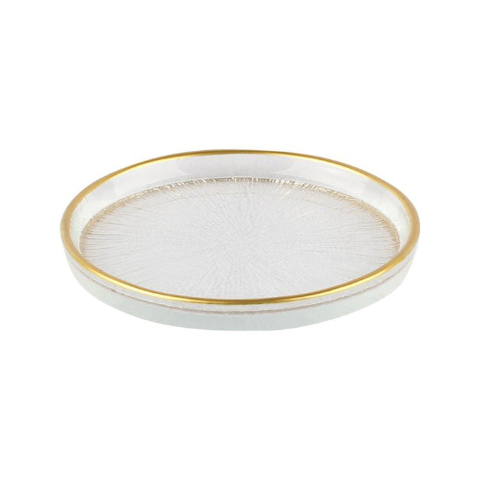 6 Stück Rexy Transparent-Gold Untersetzer 12cm no2