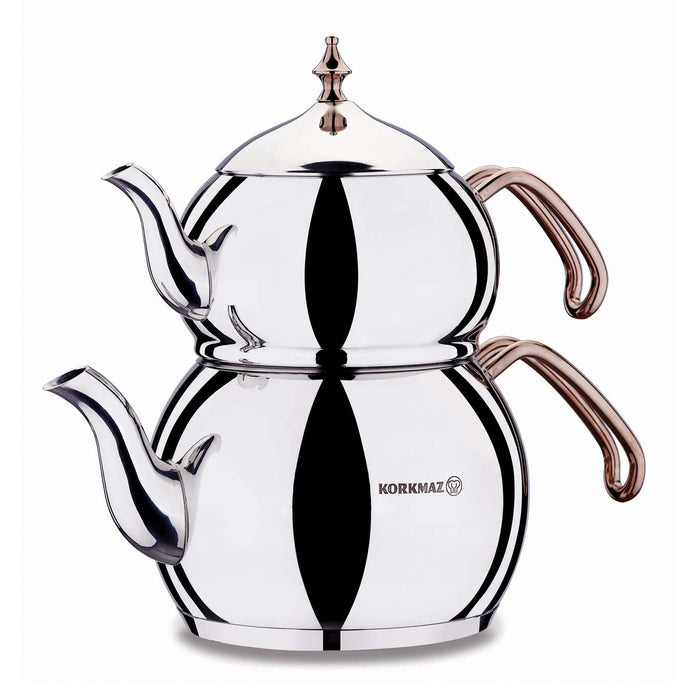 Korkmaz Hanedan Rosegold Teekanne Set A222