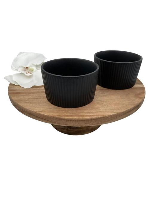 6 teilige Souffle Schalen / Muffinform Mattschwarz — Alim Home