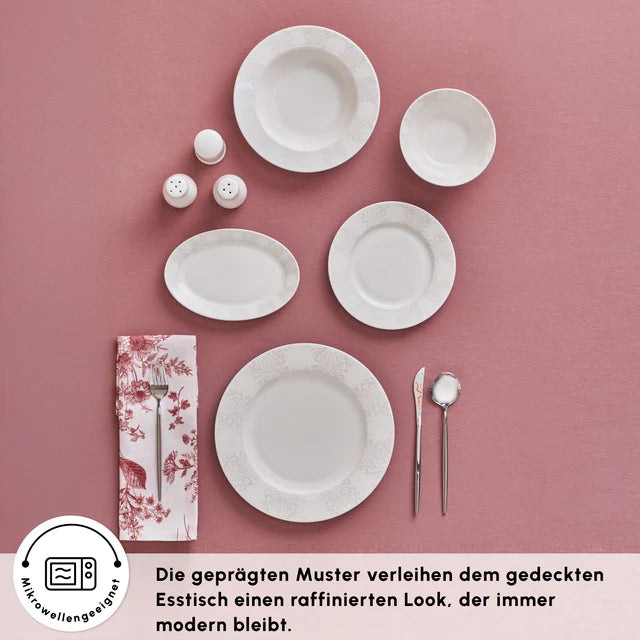 Karaca New Olio 53 teiliges Tafelservice für 12 Personen