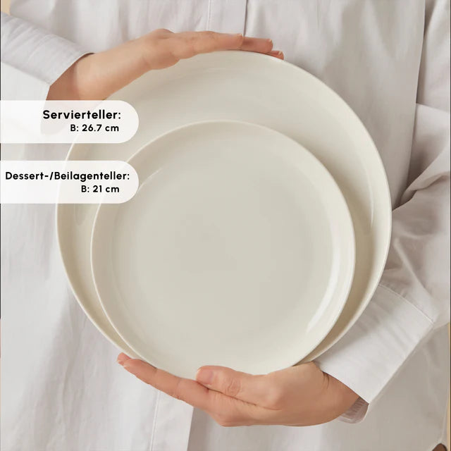 Karaca Remi Weiss 24 teiliges Tafelservice für 6 Personen