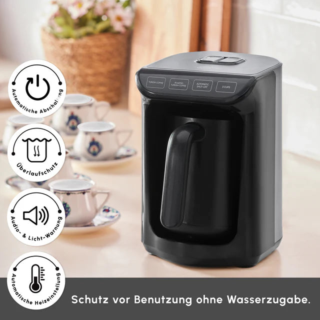 Karaca Hatir Koz Milky Elektrischer Mokkakocher Anthrazit