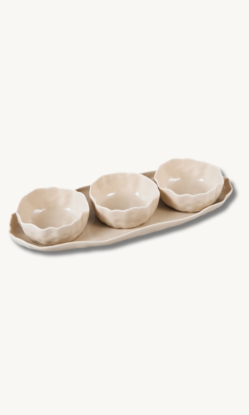 Angles Beige Snackset  4 teilig