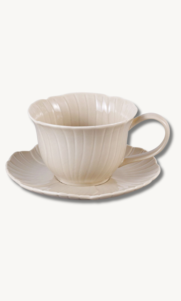 Florange Beige Kaffeeset 12 teilig für 6 Personen