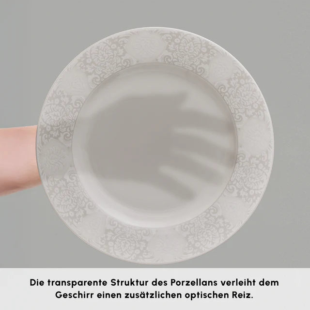 Karaca New Olio 53 teiliges Tafelservice für 12 Personen