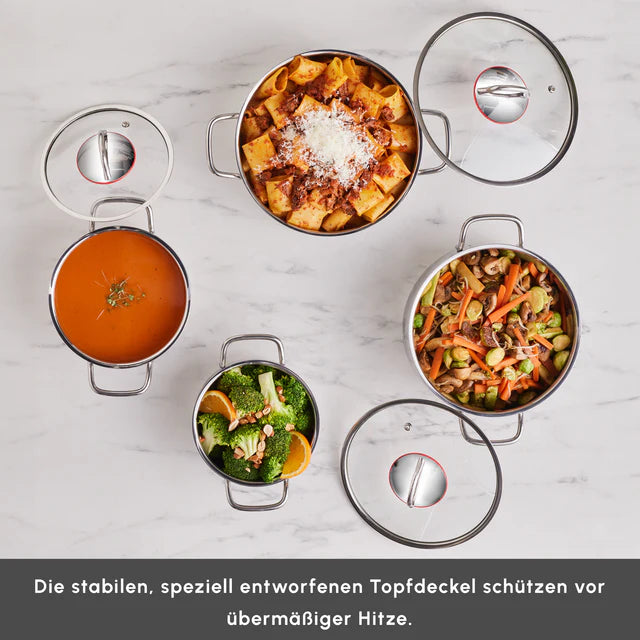 Karaca Emirgan 8-Teiliges  Edelstahl Topfset Induktionsgeeignet