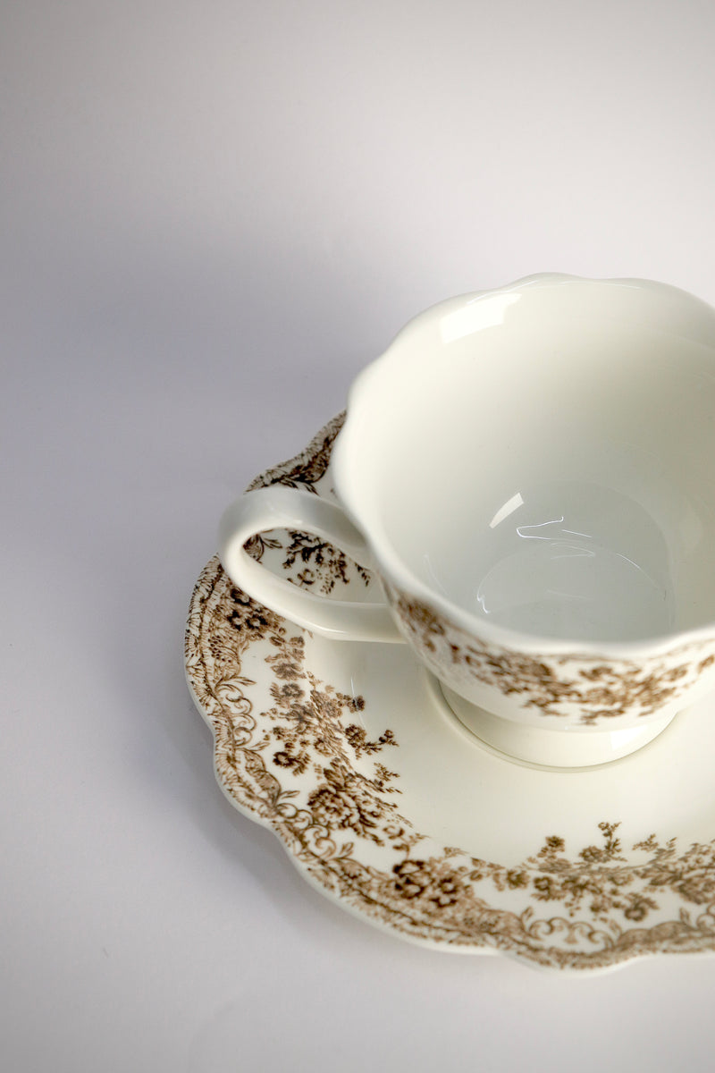 Fleury Braun Kaffeeset 12 teilig für 6 Personen
