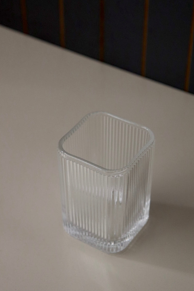 Ripple Square Trinkglas Set 6 teilig 9cm
