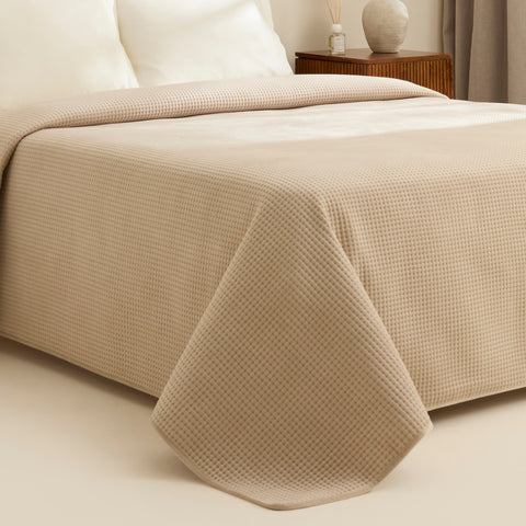 Karaca Chloe Beige Tagesdecke 230x240cm