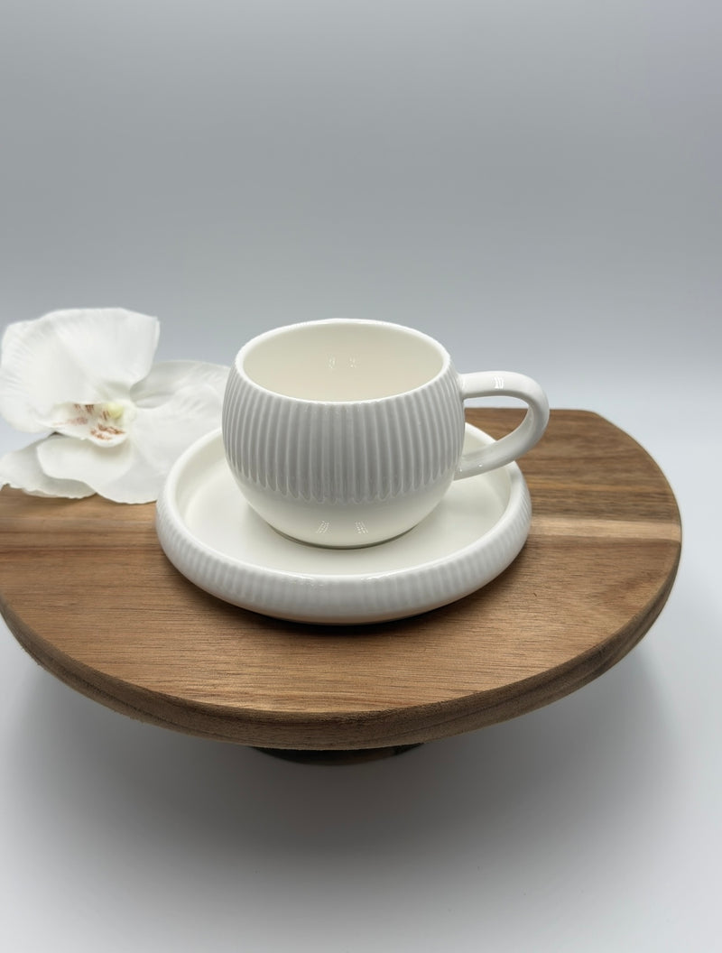 Chubby Lines Kaffeetassenset 12-teilig für 6 Personen