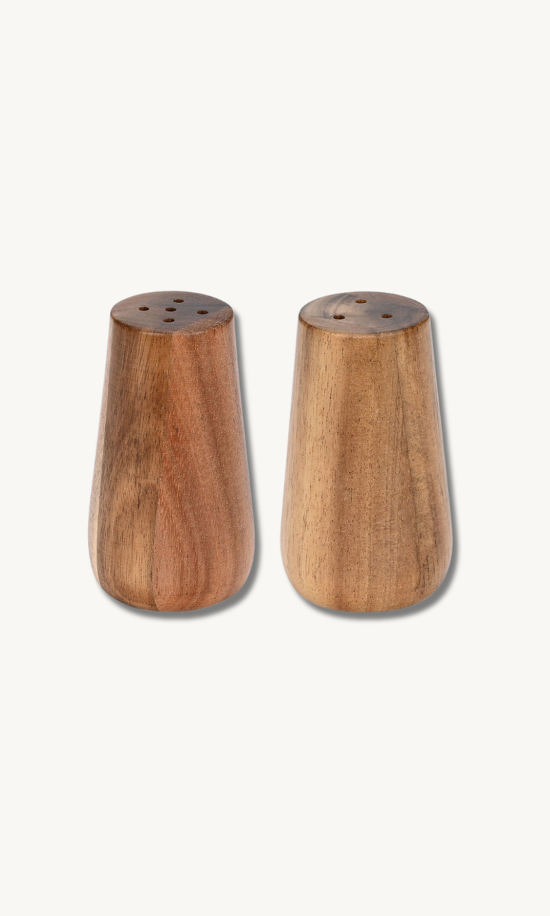 Salz- und Pfefferstreuer Set aus Akazie