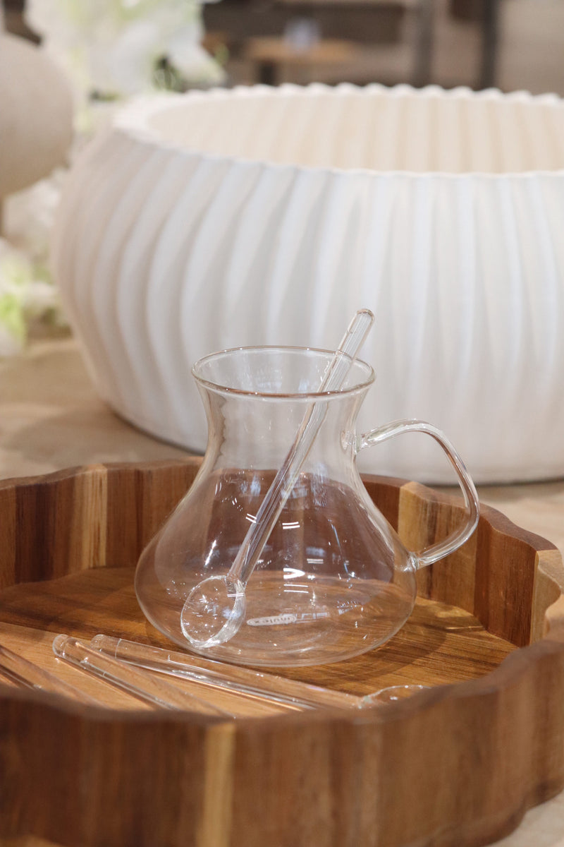 Pure Teelöffel aus Glas 6 Stück 10,5cm