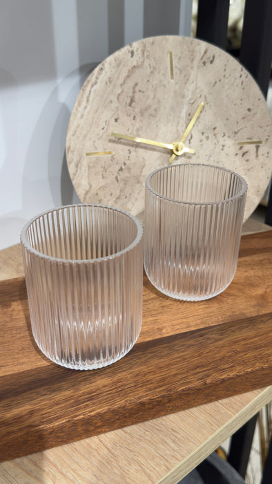 Striped Short Trinkglas 6er Set