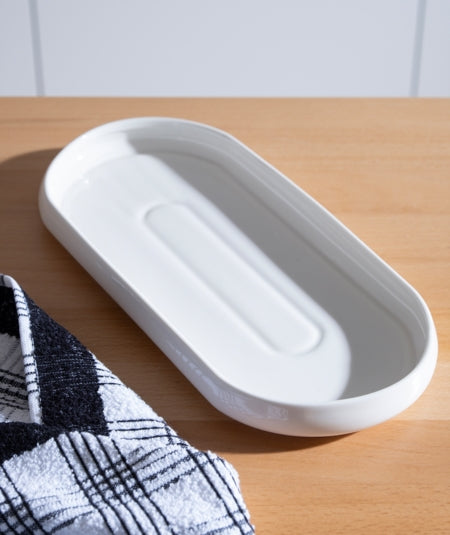 Bianco Perla Porzellan Servierplatte Weiss 32cm