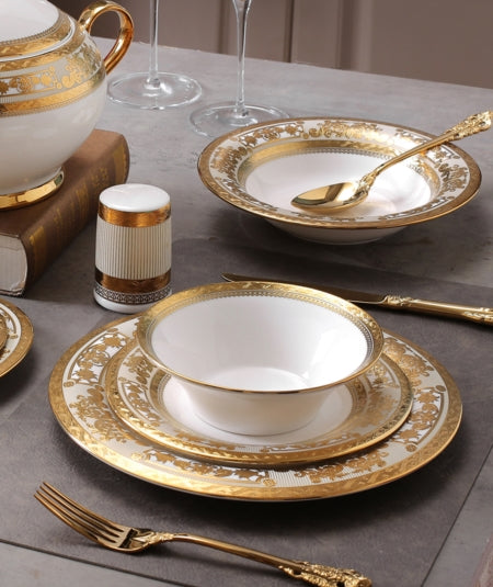 Acar Morwenna Premium 60 teiliges Tafelservice für 12 Personen