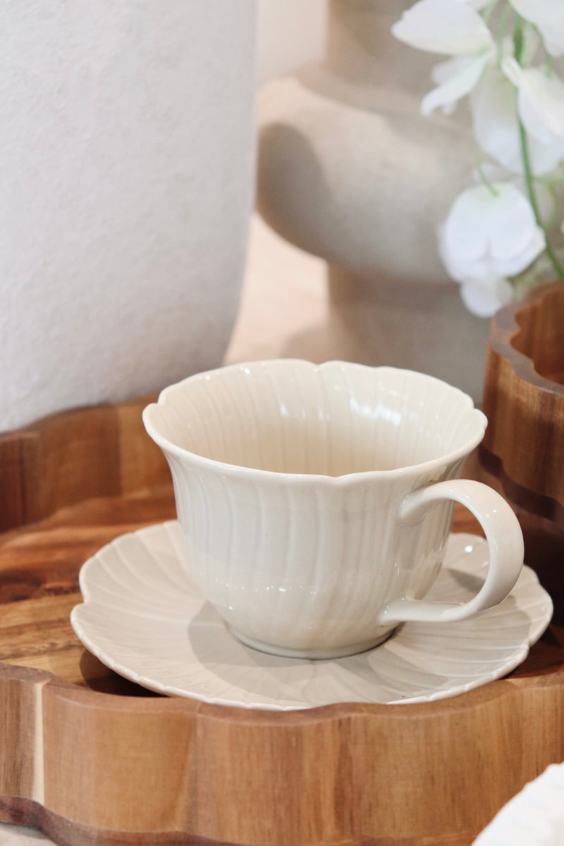 Florange Beige Kaffeeset 12 teilig für 6 Personen