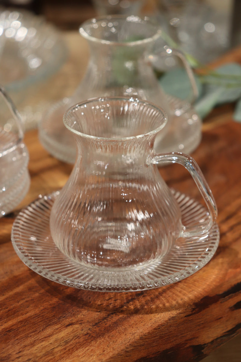 Glas Untersetzer Set 6 tlg.