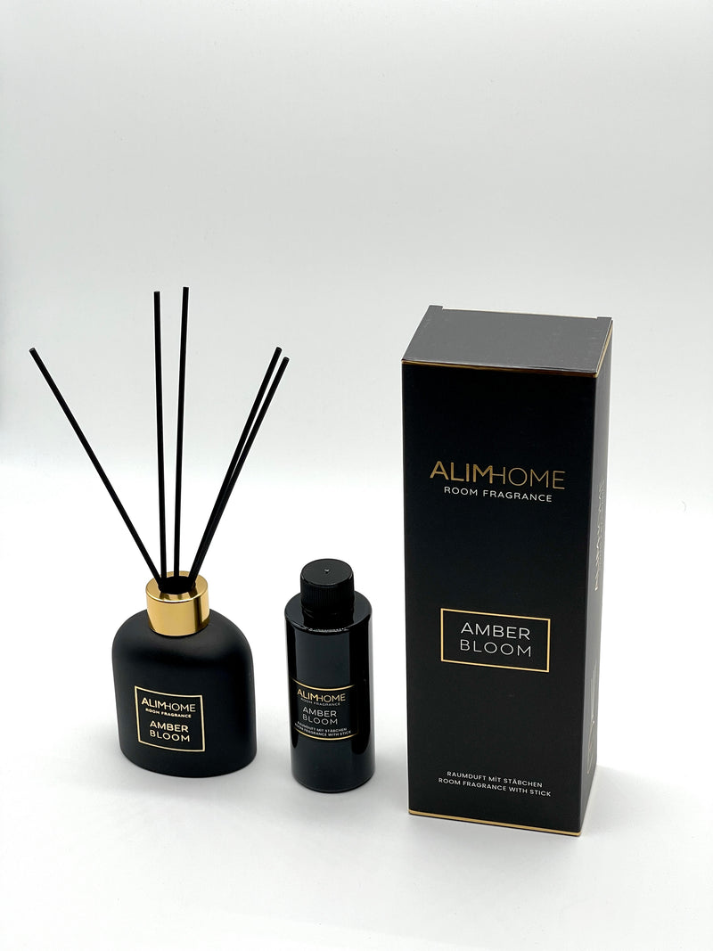 Alim Home Raumduft mit Stäbchen Amber Bloom 120ml