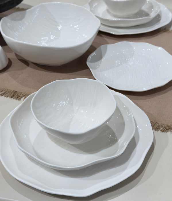 Cermico Weiss 27 teiliges Tafelservice für 6 Personen