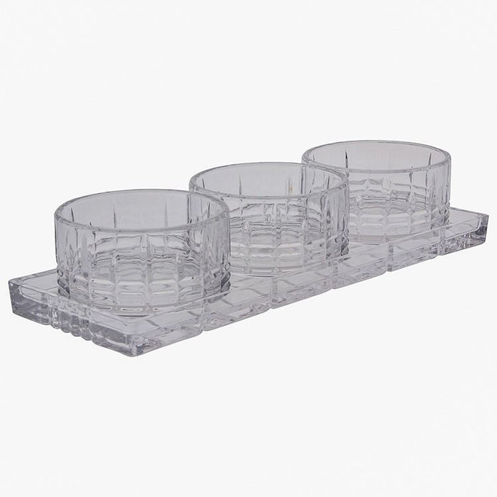 Glas Snackset 4 teilig