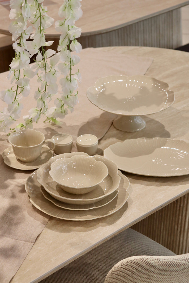 Florange Beige 27 teiliges Tafelservice für 6 Personen — Alim Home