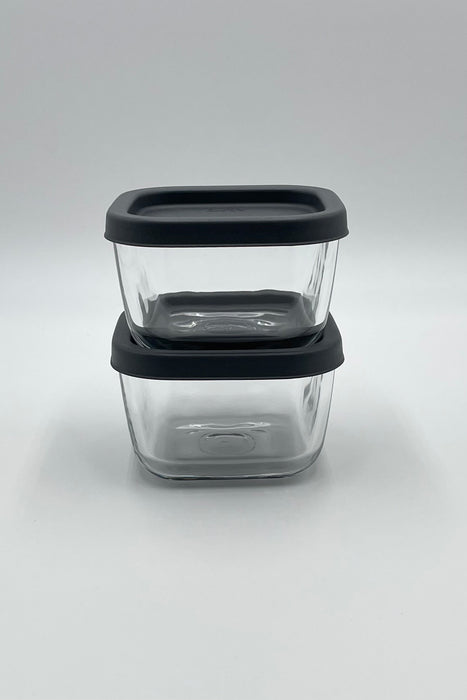 LAV Cube Aufbewahrungsdose mit Deckel 2er Set 270ml