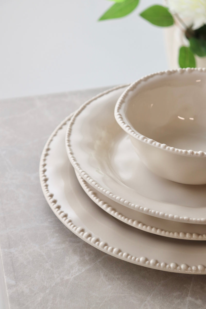 Pearls Beige 24 teiliges Tafelservice für 6 Personen