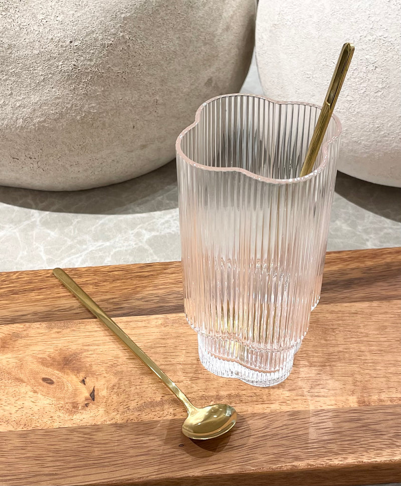 6 Stück Lattelöffel Goldfarben