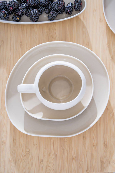 New Capital Beige 33 teiliges Frühstücksset für 6 Personen