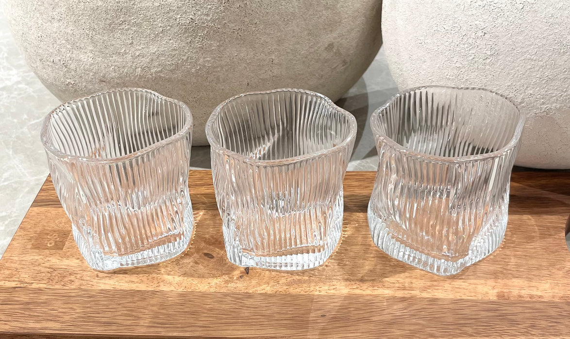 Wave Ripple Trinkglas 6er Set 190ml