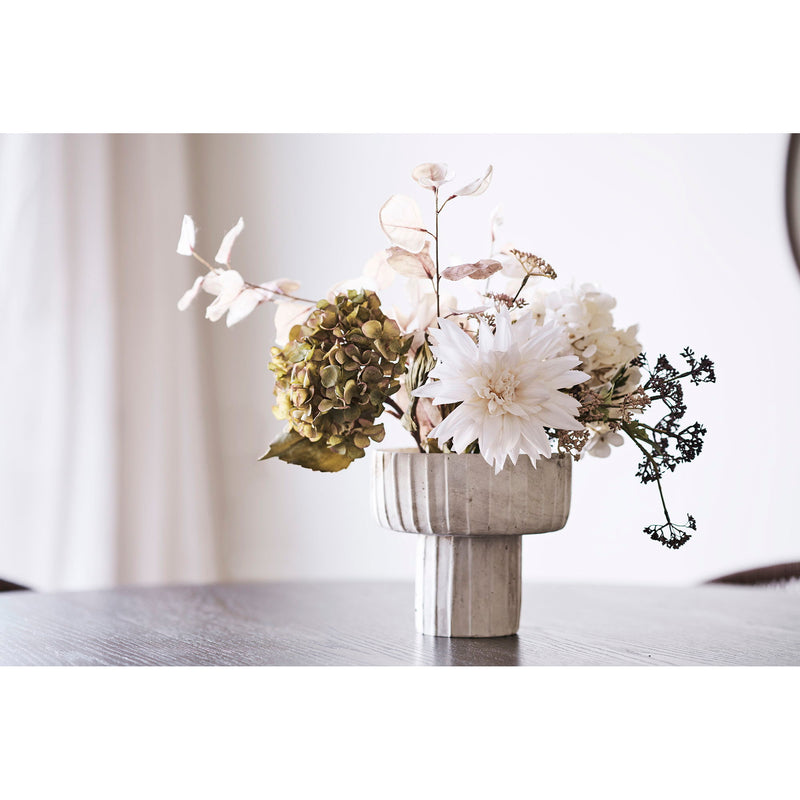Vase Cement Braun/Beige 18,5cm