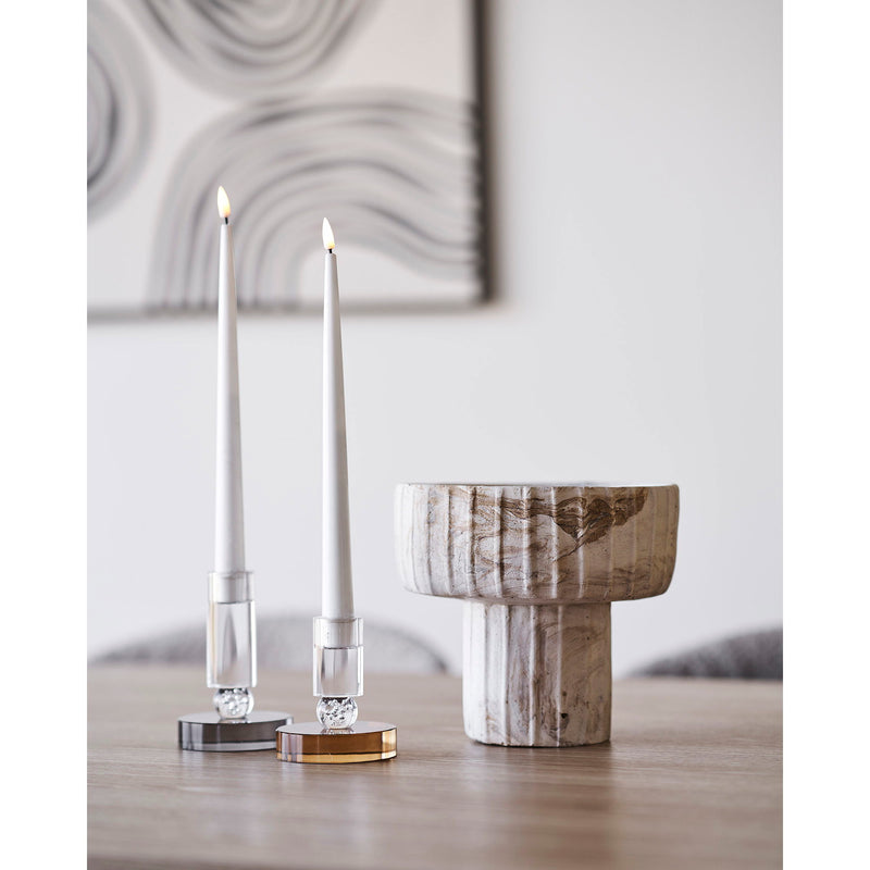 Vase Cement Braun/Beige 18,5cm
