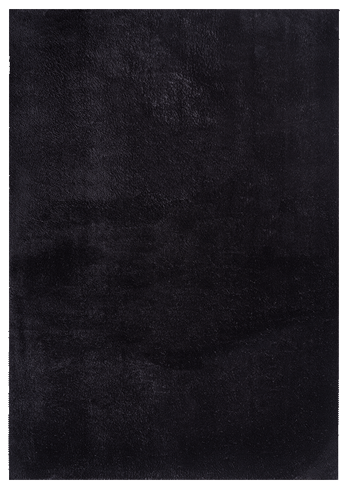 Loft Black Waschbarer Teppich Rund