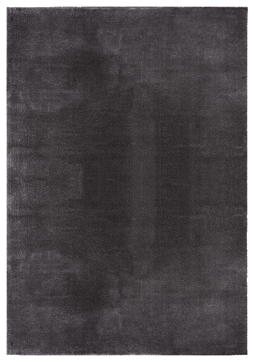Loft Anthrazit Waschbarer Teppich Rund