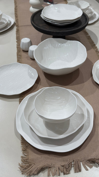 Cermico Weiss 27 teiliges Tafelservice für 6 Personen