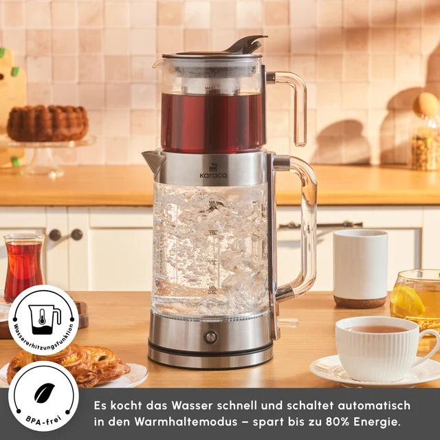 Karaca Luma Glas Teekocher