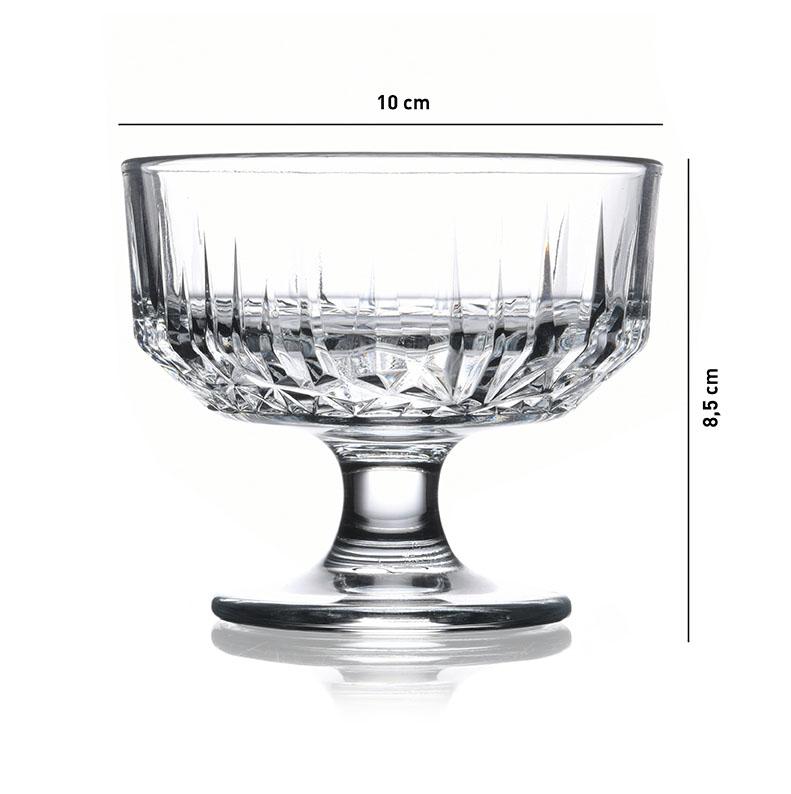 Pasabahce Echo Dessertglas auf Fuß 250ml 2 teilig