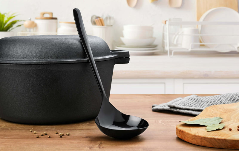 Schöpflöffel Edelstahl Schwarz