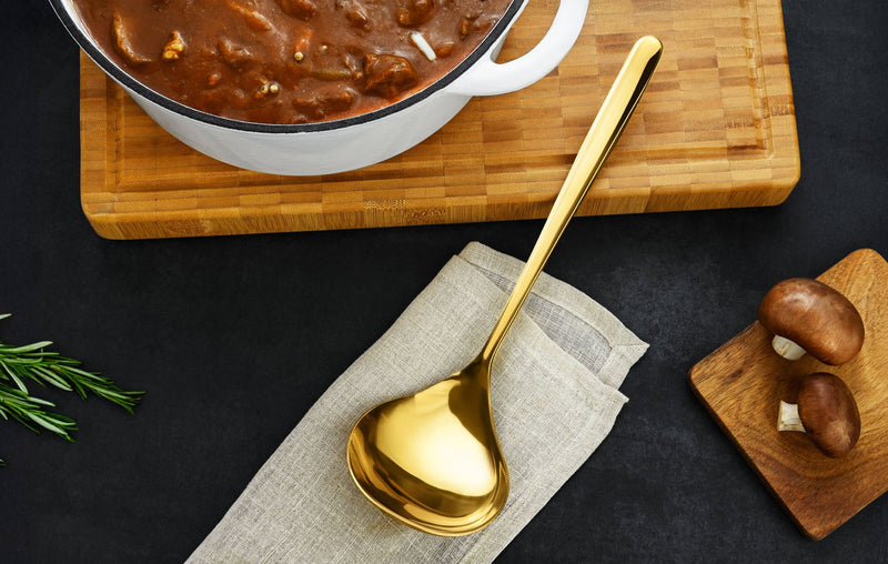 Schöpflöffel Edelstahl Goldfarben