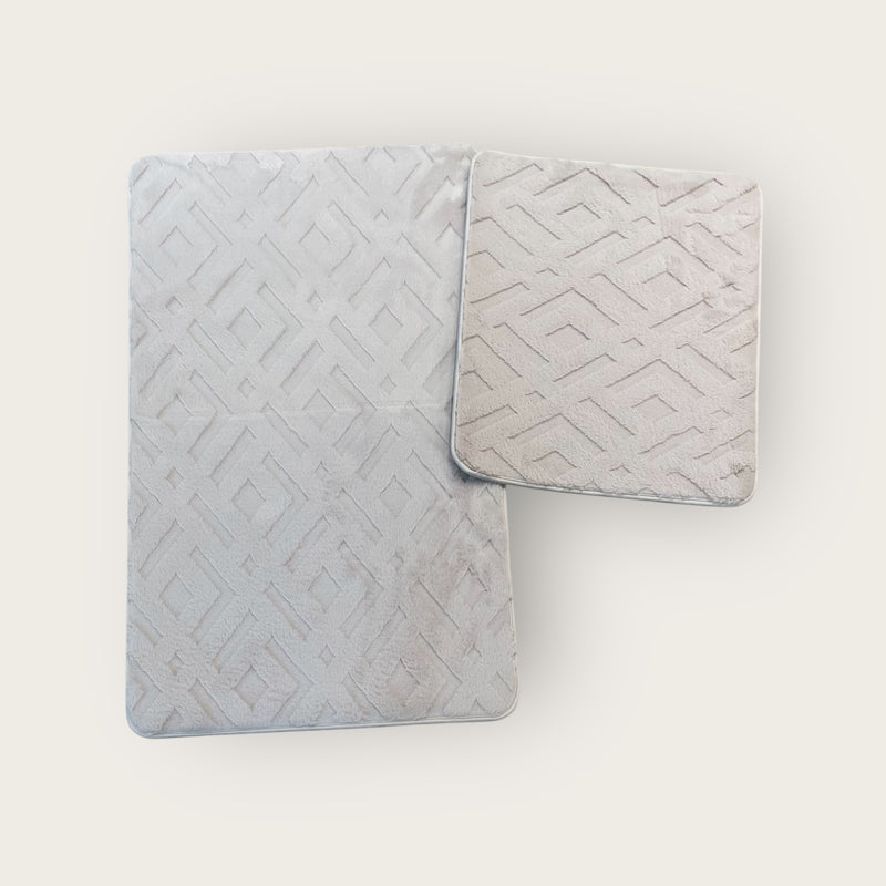 NO2 Badematte Set 2 teilig Beige